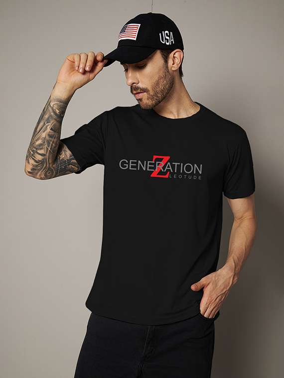 men printed short sleeve regular fit t-shirt