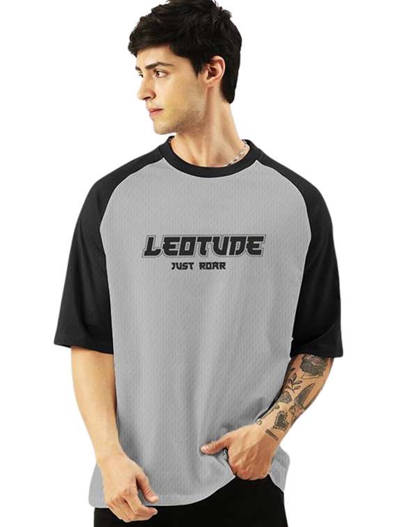 men printed short sleeve loose fit t-shirt