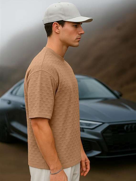 men solid short sleeve loose fit t-shirt - 22051904 - Standard Image - 1