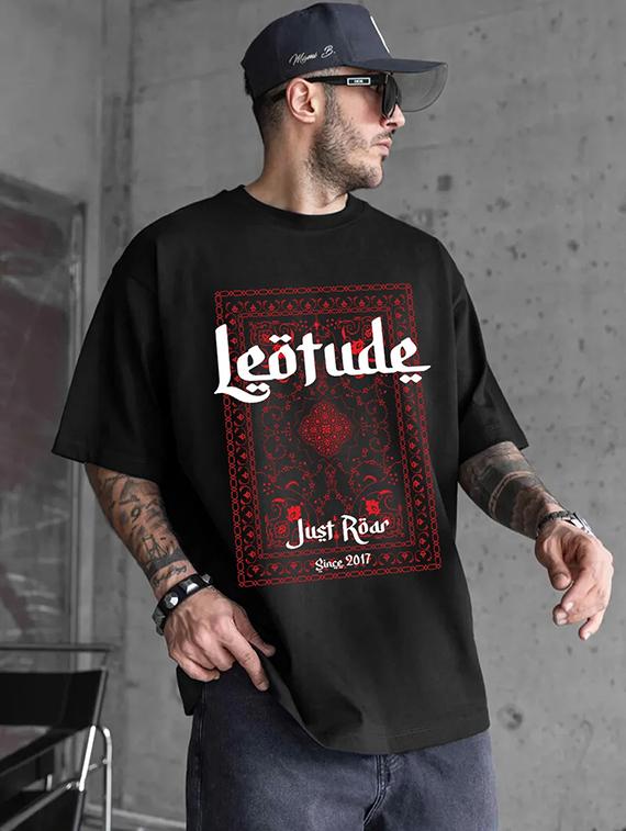men printed short sleeve loose fit t-shirt - 22051910 - Standard Image - 1
