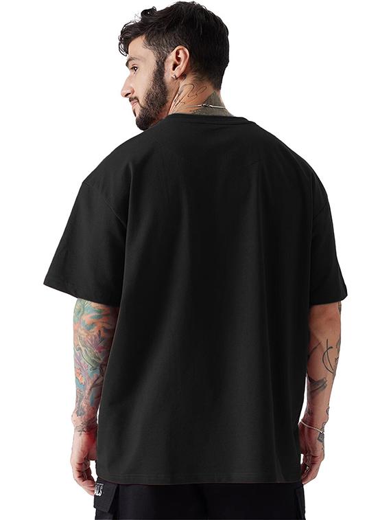 men printed short sleeve oversized t-shirt - 22051911 -  Standard Image - 1