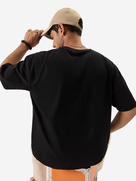 men printed short sleeve oversized t-shirt - 22051912 - Standard Image - 1