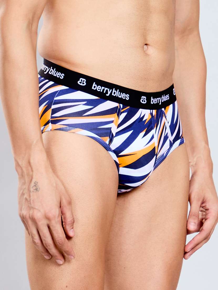 men printed mid rise brief - 22051951 - Standard Image - 1