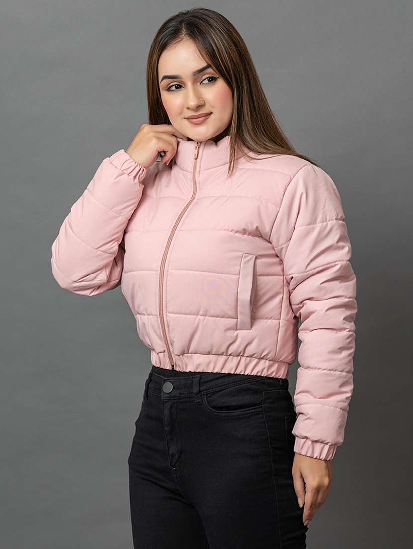 women solid long sleeve hooded parka jacket - 22051962 -  Standard Image - 1