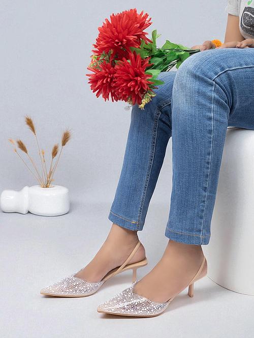 beige synthetic mules - 22051984 - Standard Image - 0