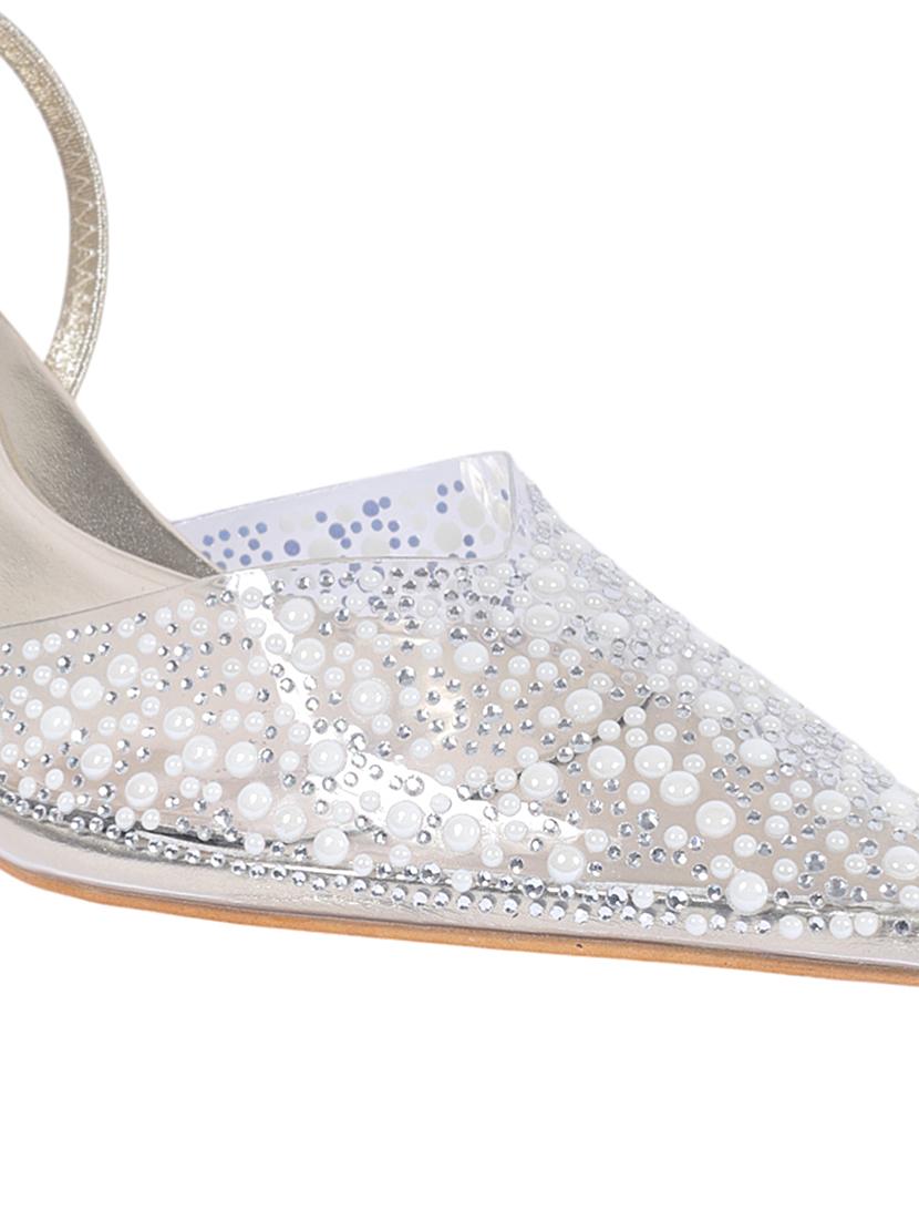 women white embellished stiletto pump - 22051986 - Standard Image - 6