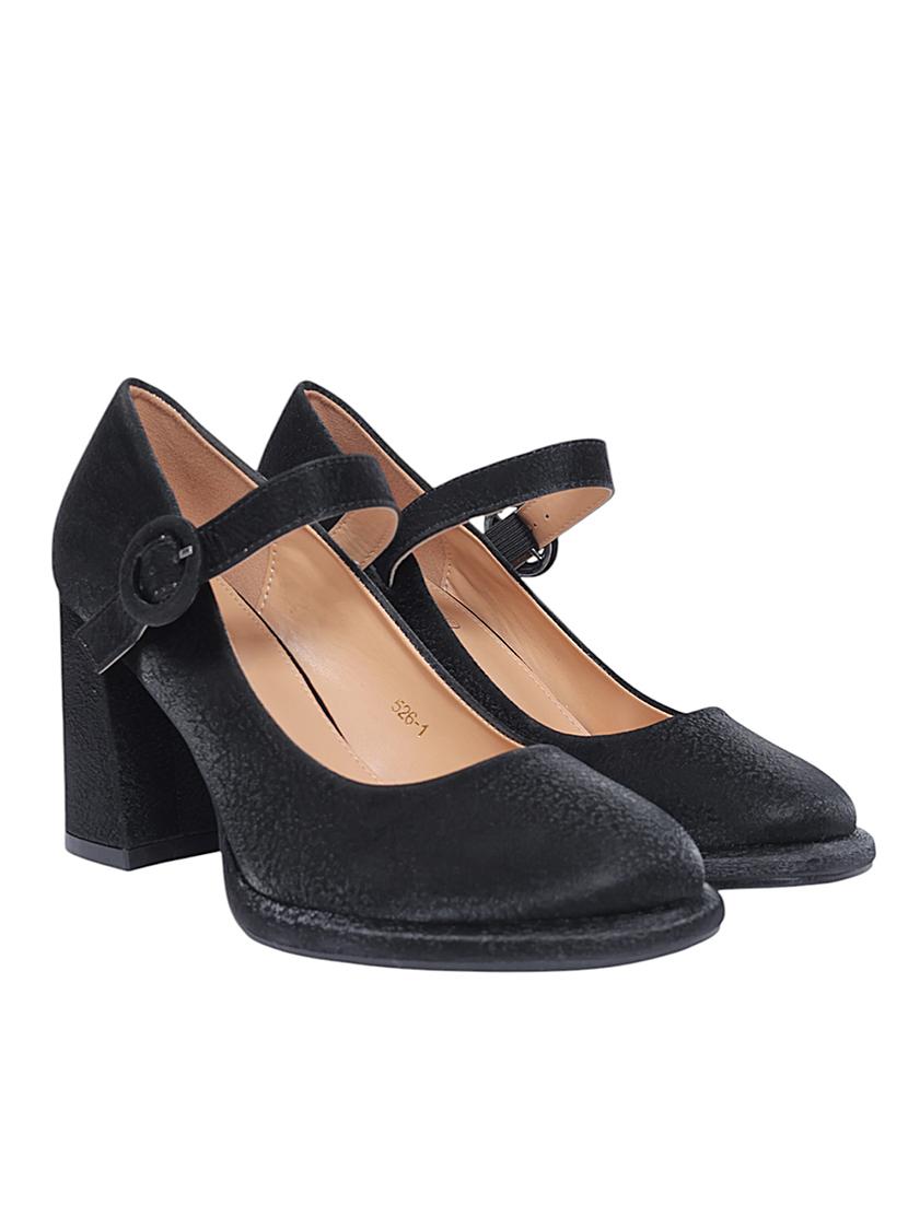 black synthetic ankle strap sandals - 22051988 -  Standard Image - 1