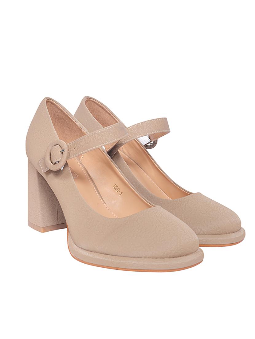 khaki synthetic ankle strap sandals - 22051989 - Standard Image - 1