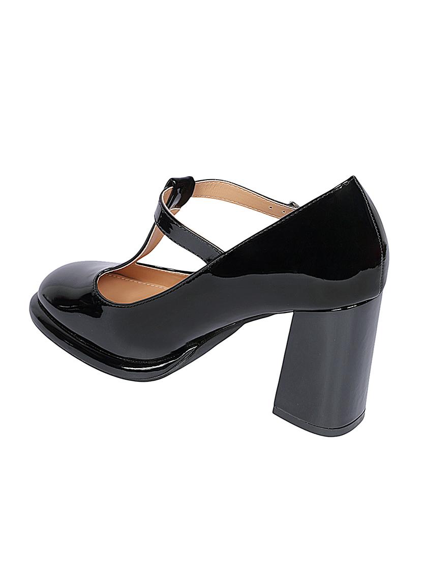 black patent leather ankle strap sandals - 22051991 - Standard Image - 4