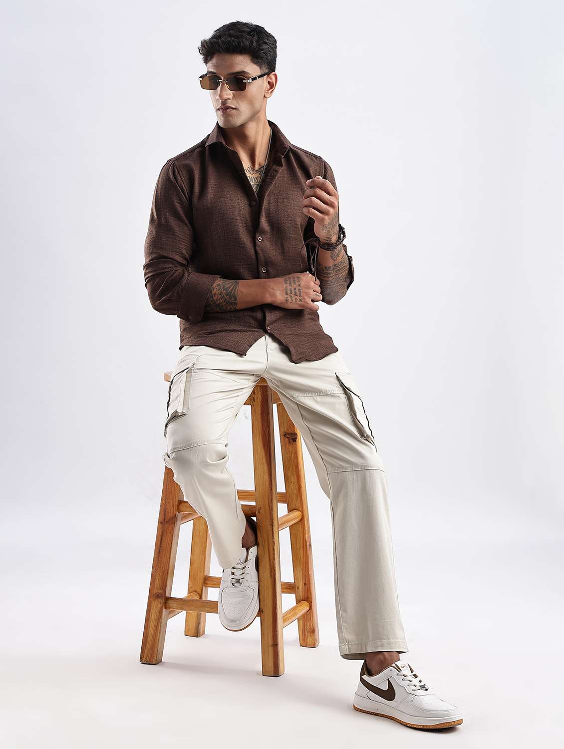 men solid long sleeve regular fit t-shirt - 22052151 -  Standard Image - 4