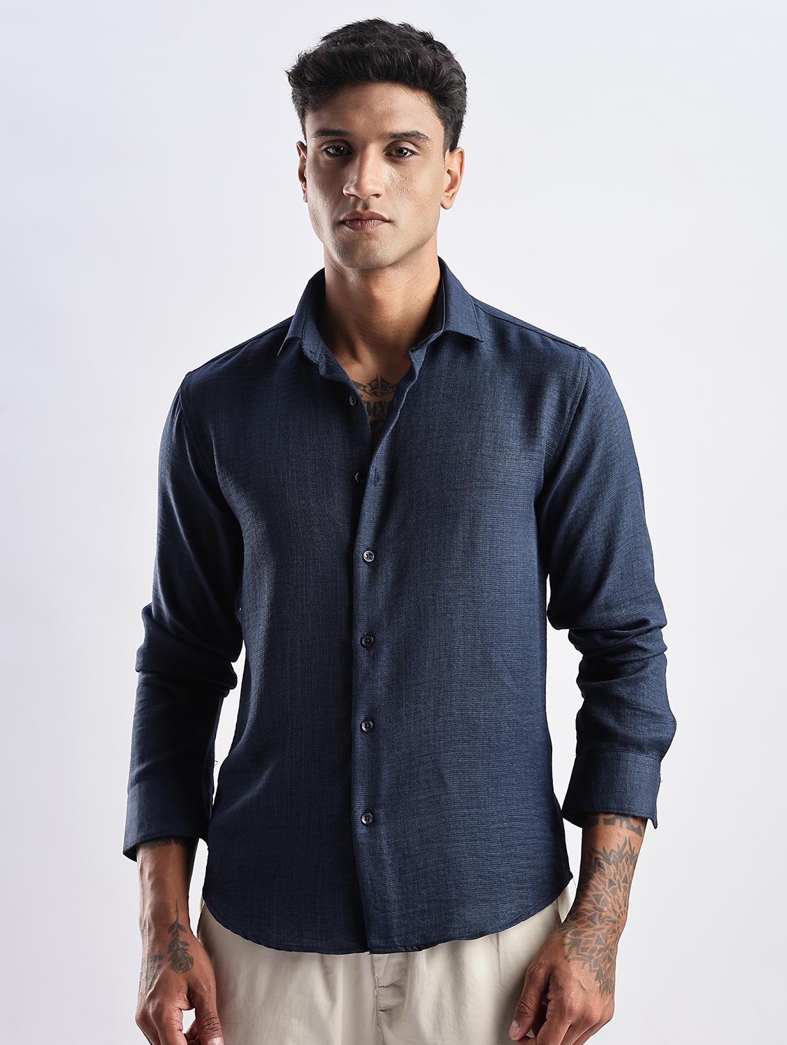 men solid long sleeve regular fit t-shirt - 22052153 - Zoom Image - 0