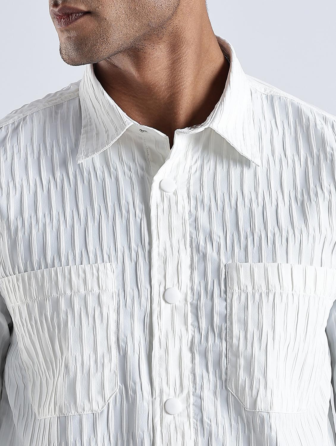 men solid collared long sleeve regular fit shirt - 22052270 - Standard Image - 4