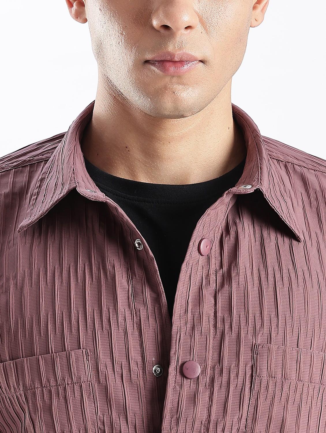 men solid collared long sleeve regular fit shirt - 22052271 - Standard Image - 4