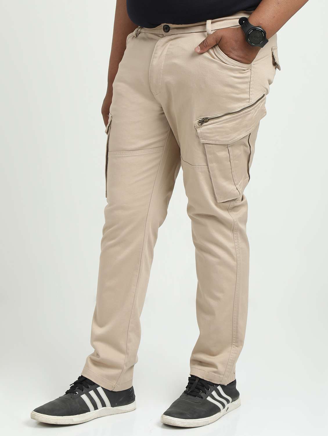brown cotton cargos - 22052366 - Standard Image - 1