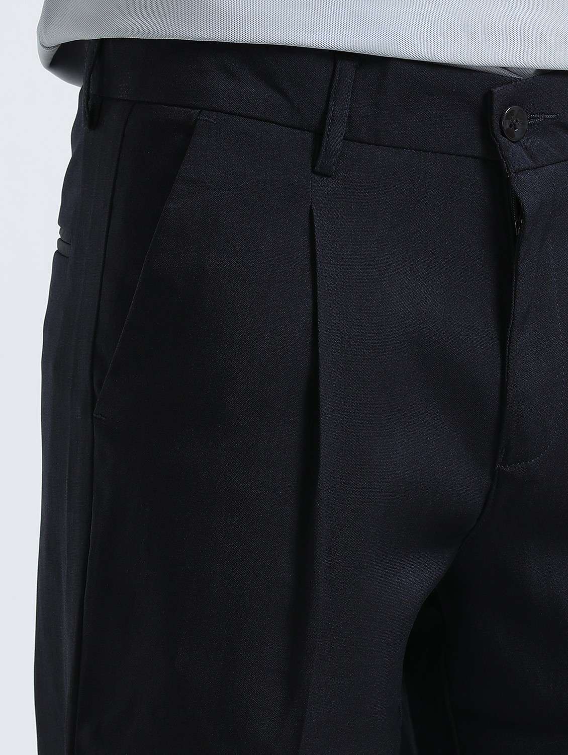men solid mid rise straight fit chinos - 22052384 - Standard Image - 4