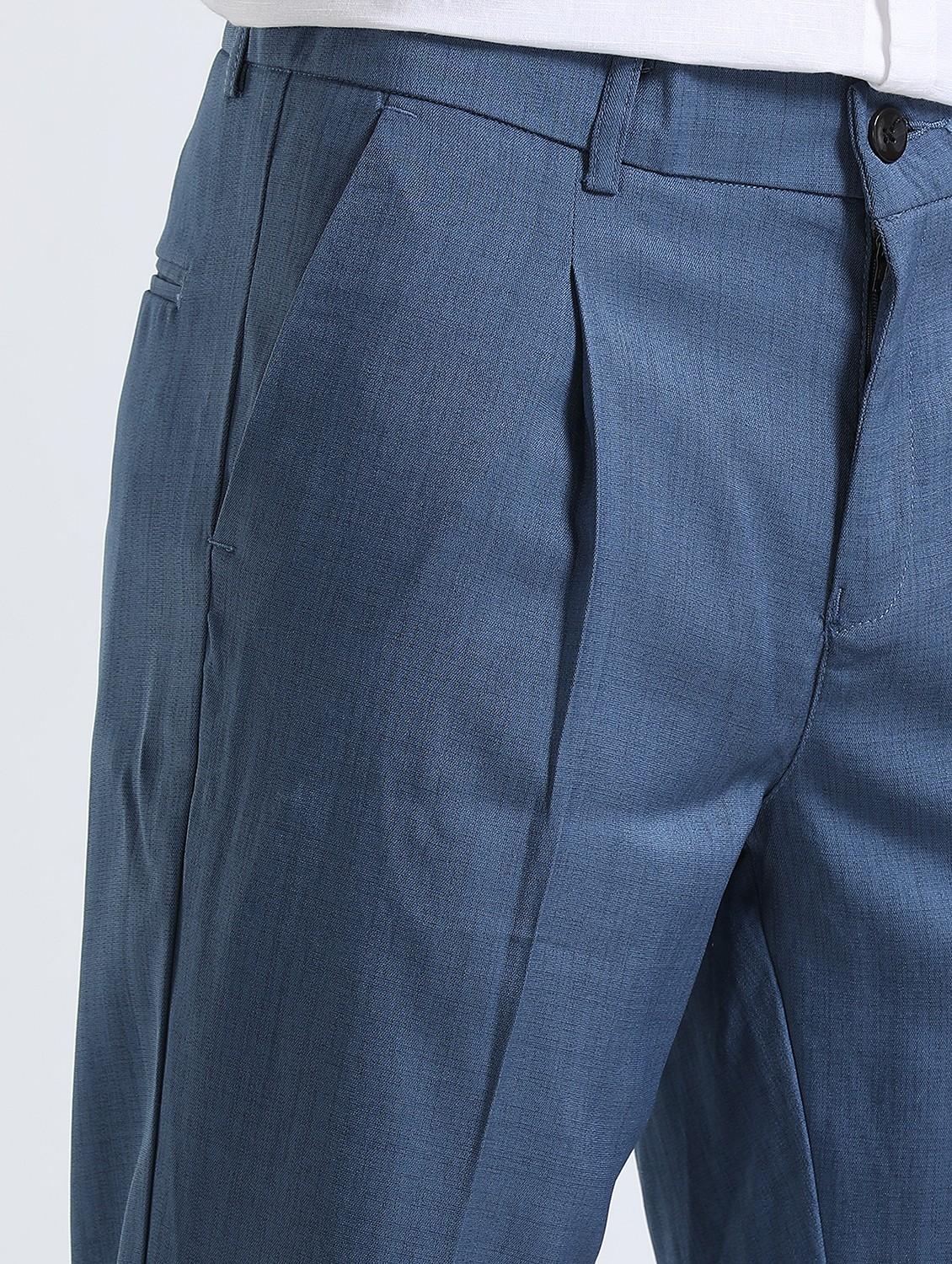 men solid mid rise straight fit chinos - 22052386 - Standard Image - 4