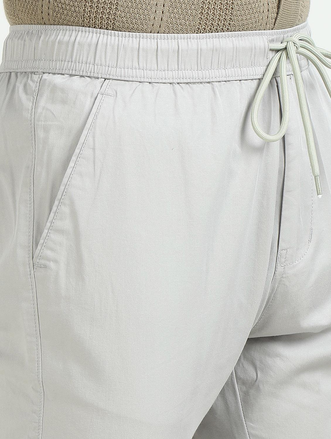 men solid mid rise regular fit jogger - 22052401 - Standard Image - 4