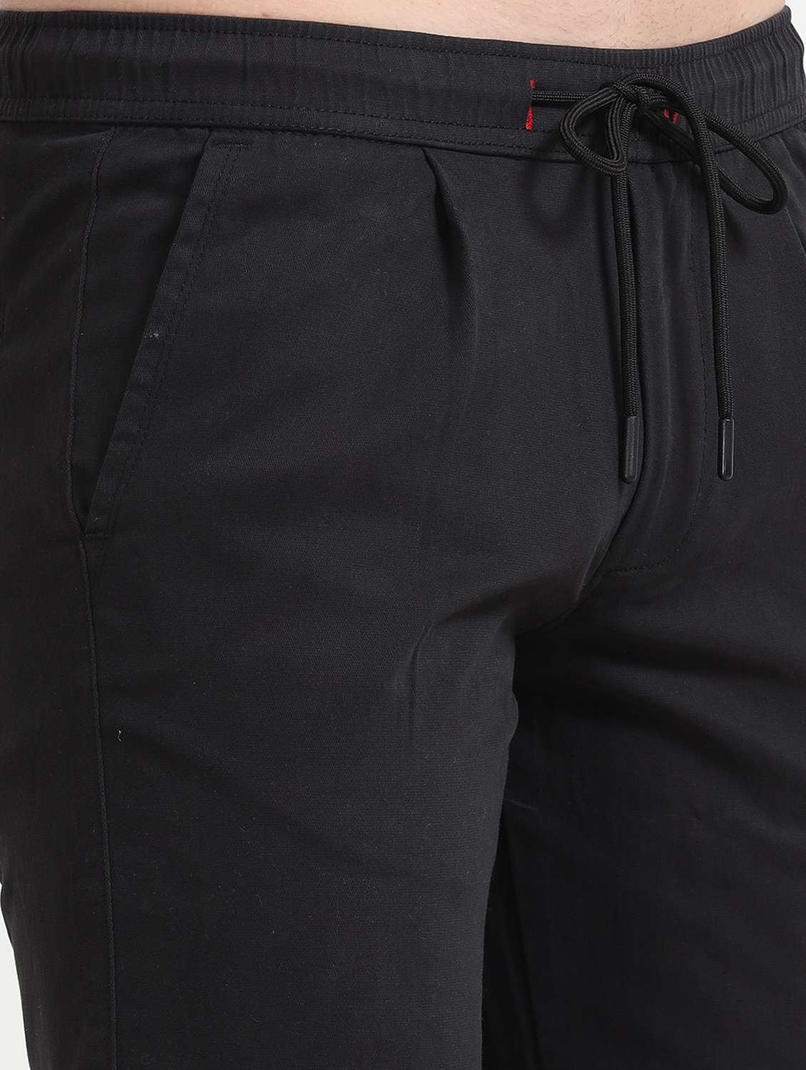 men solid mid rise straight fit chinos  - 22052462 -  Standard Image - 4