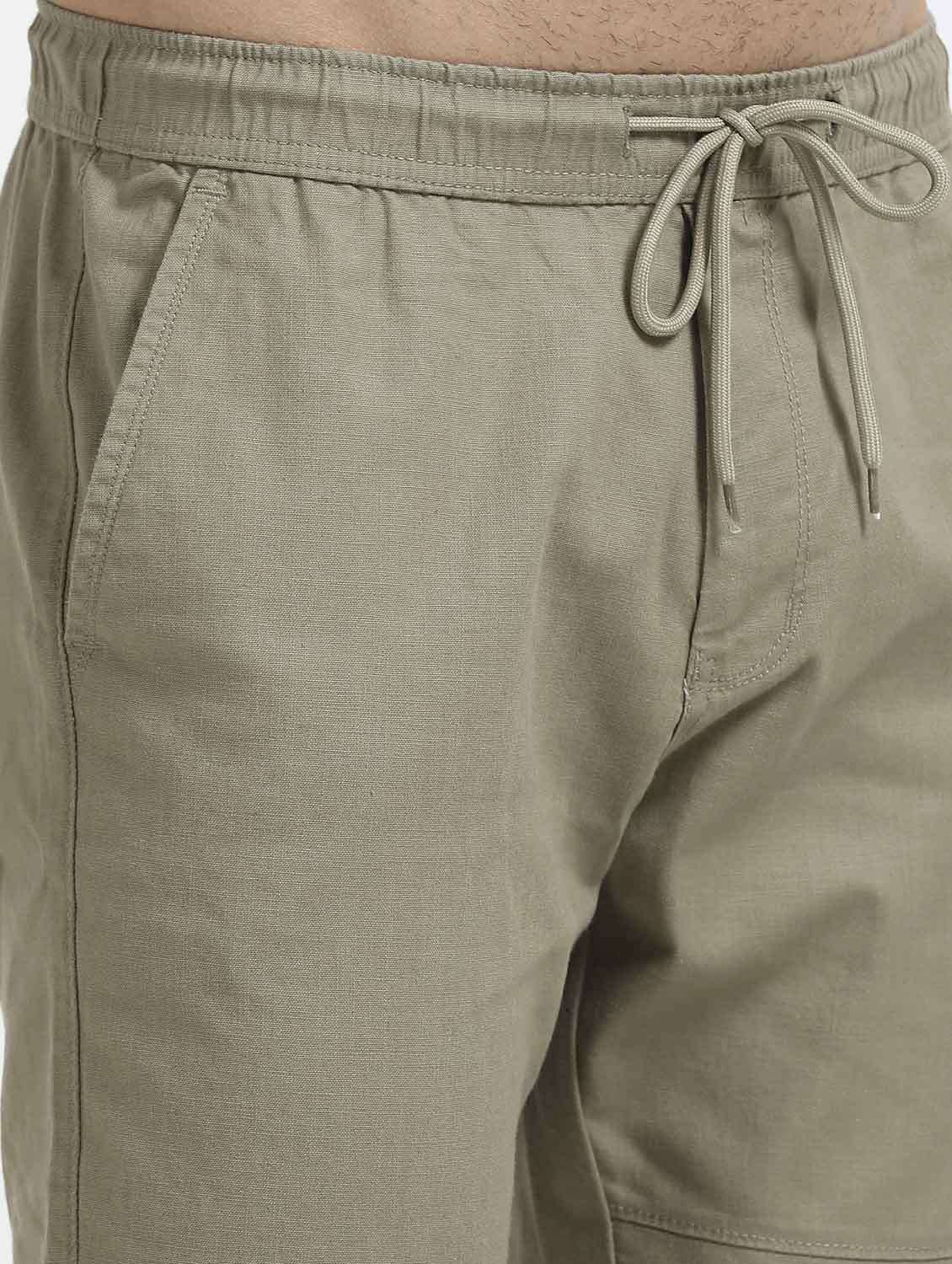  men solid mid rise straight fit chinos  - 22052502 -  Standard Image - 4