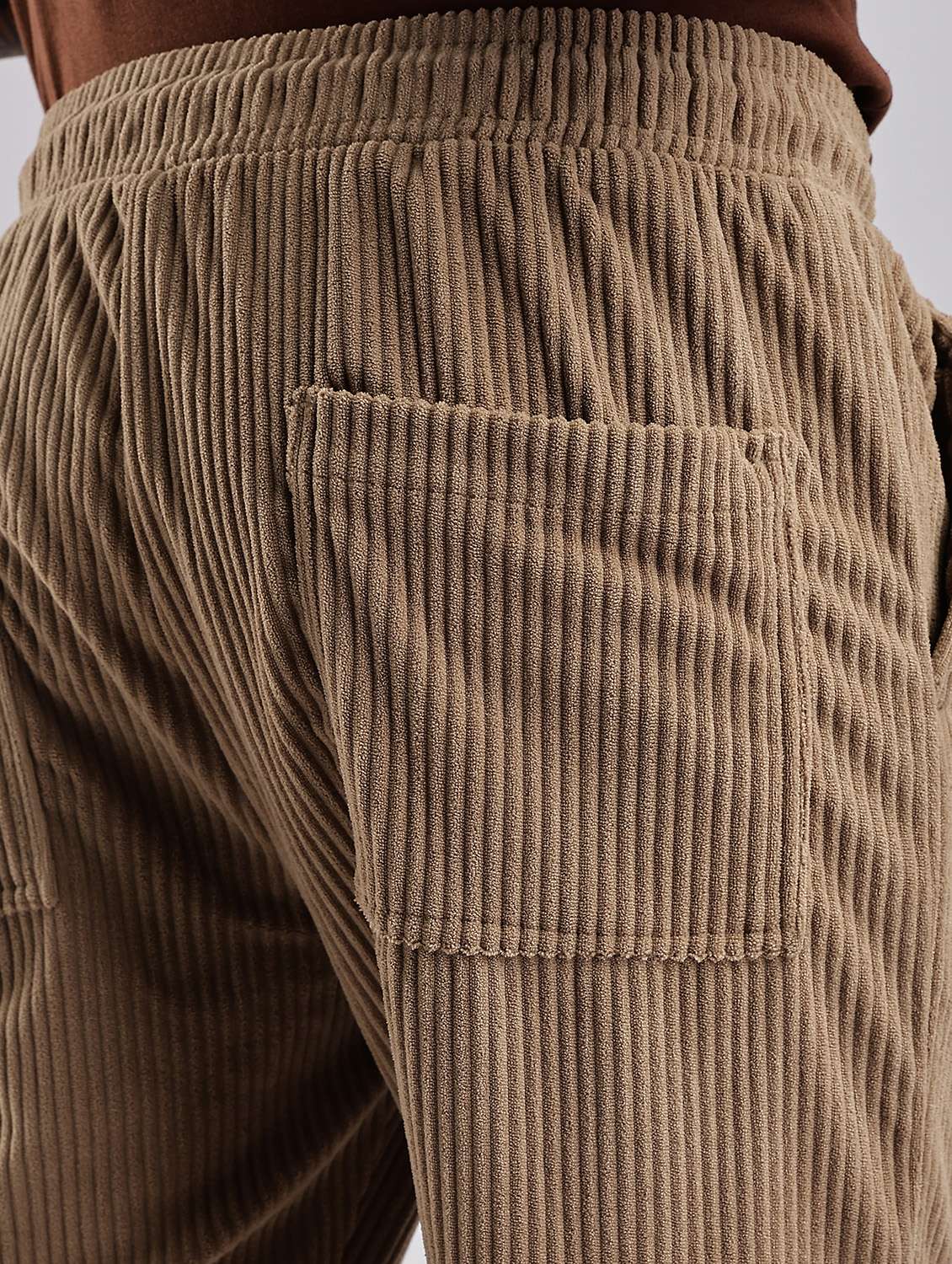 men solid mid rise straight fit courduroy trouser  - 22052535 -  Standard Image - 6