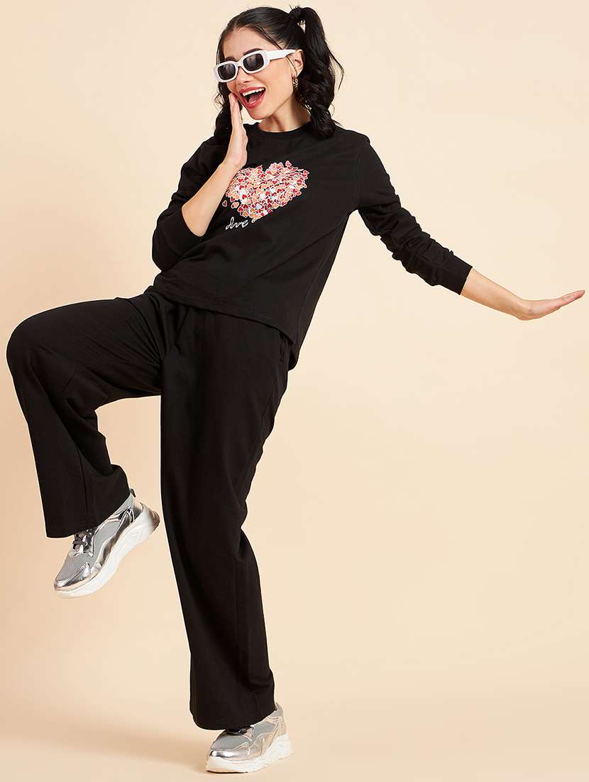 women printed long sleeve active wear co-ord set - 22052616 -  Standard Image - 1