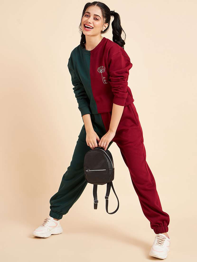 women printed long sleeve active wear co-ord set - 22052620 -  Standard Image - 1