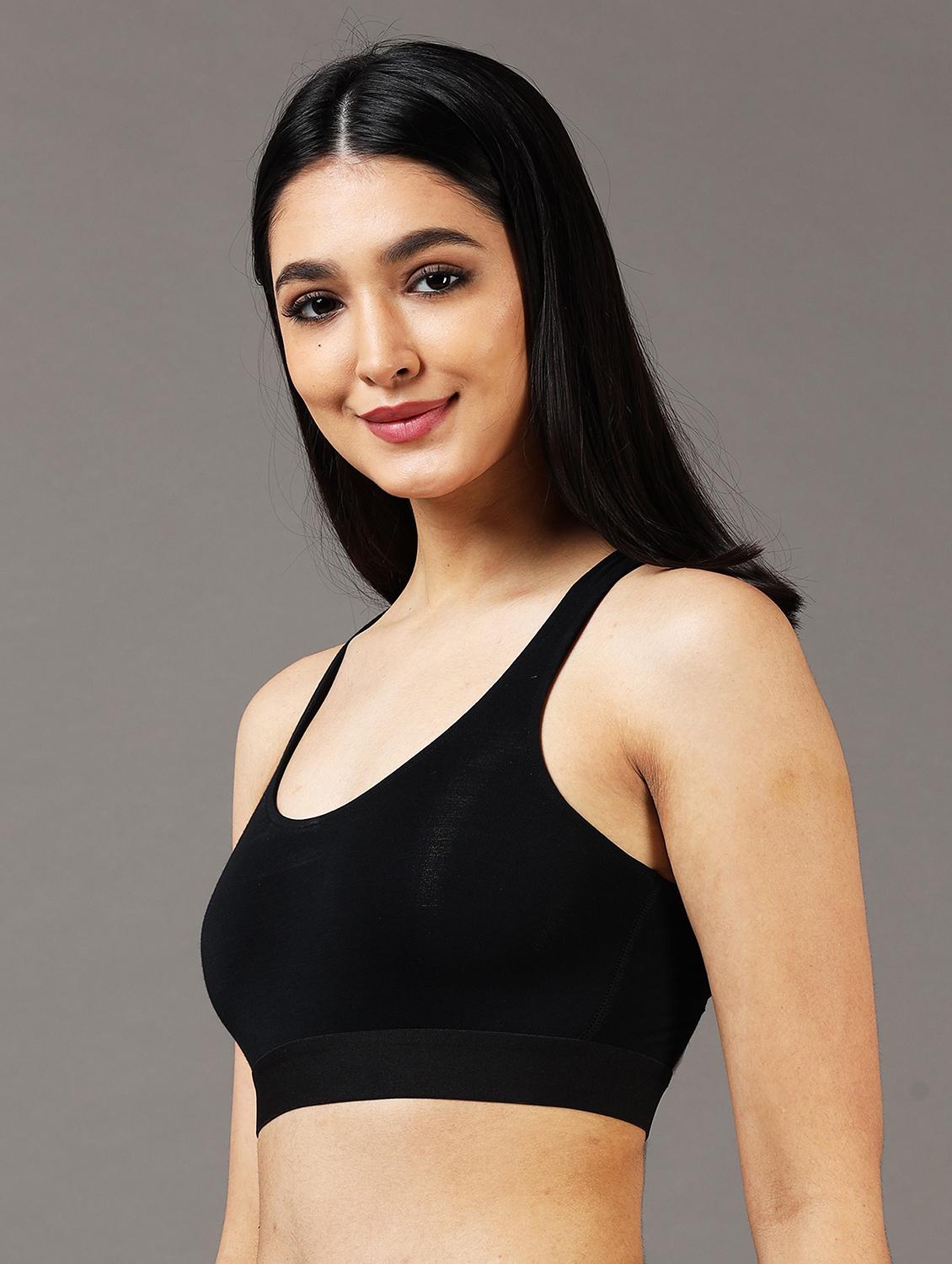 women non padded racerback sports bra - 22052674 - Standard Image - 1