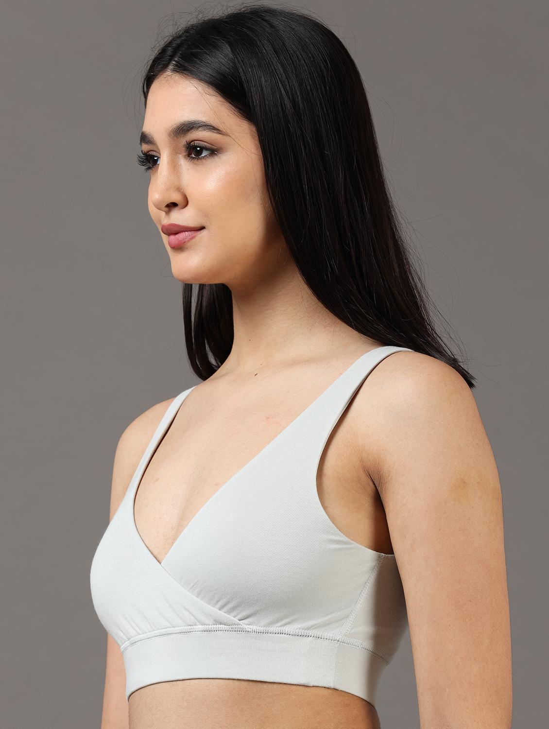 women printed non padded sports bra - 22052684 - Standard Image - 1
