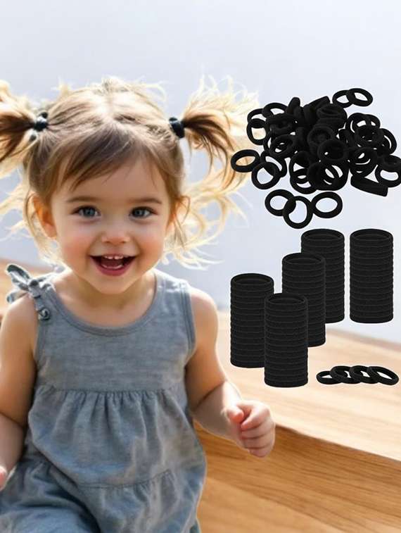 set of black solid rubber bands - 22052703 -  Standard Image - 1