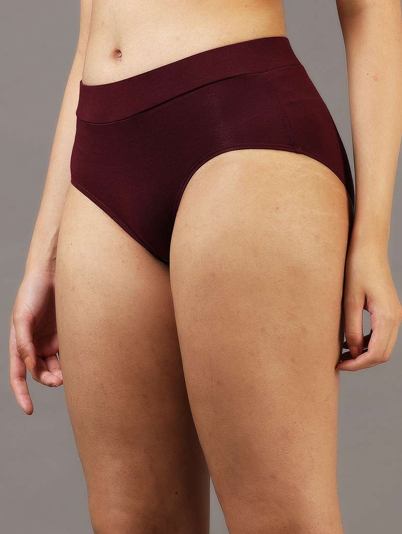 women solid mid rise hipster panty - 22052865 -  Standard Image - 1