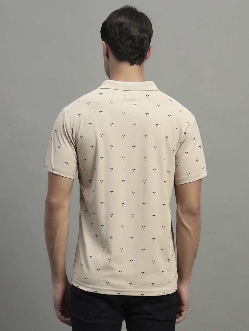 blue polyester all over print tshirt - 22052909 - Standard Image - 4