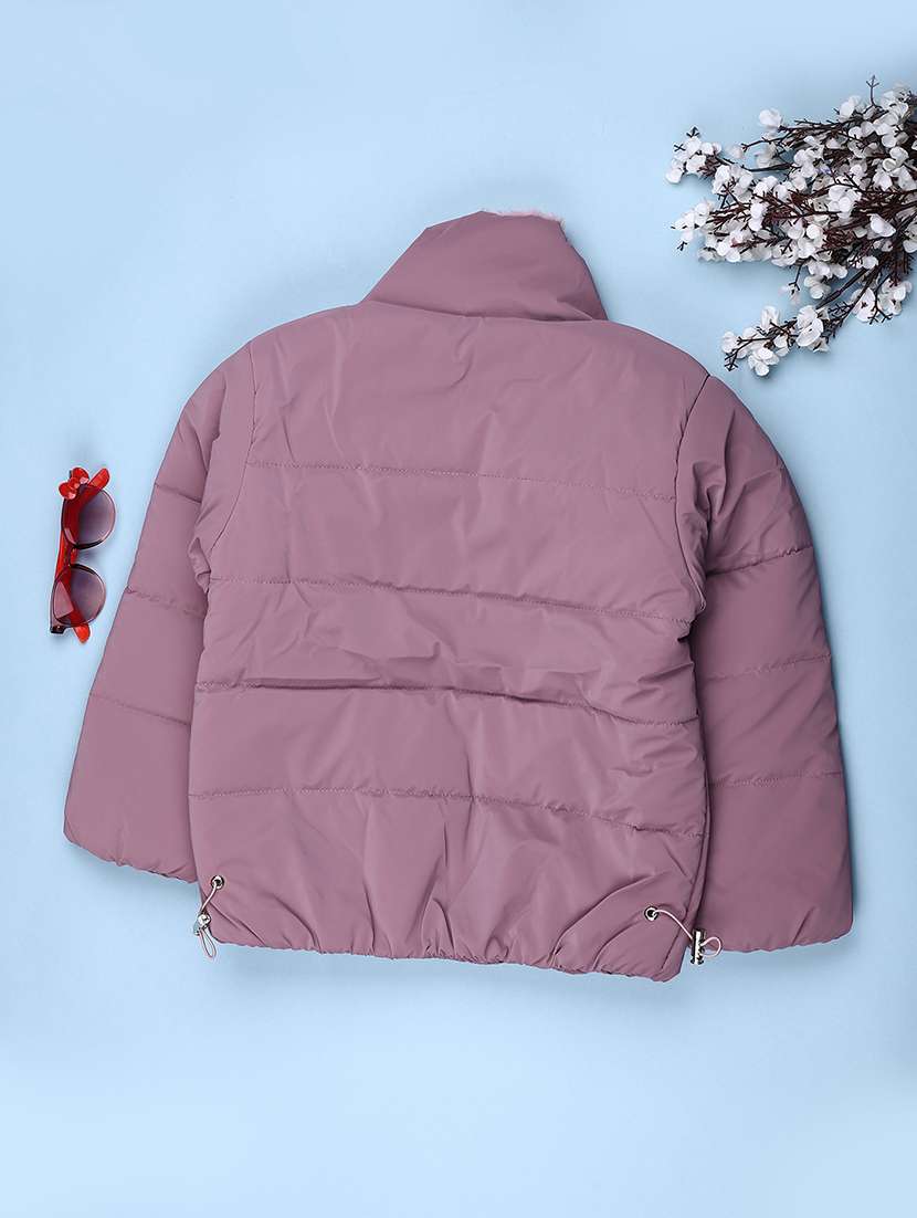 kids solid long sleeve quilted jacket - 22053183 -  Standard Image - 1