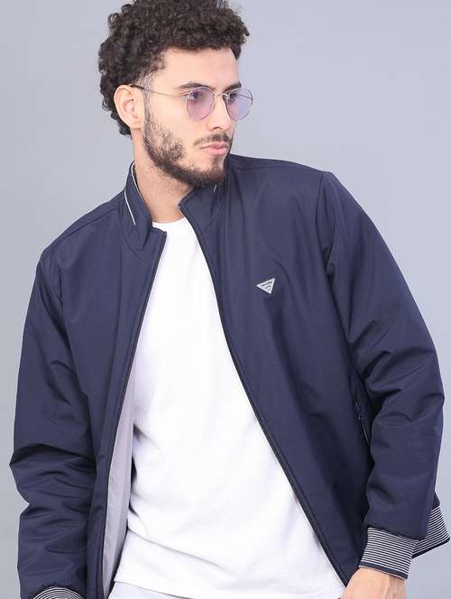 men solid long sleeve regualr fit casual jacket - 22053349 -  Standard Image - 0