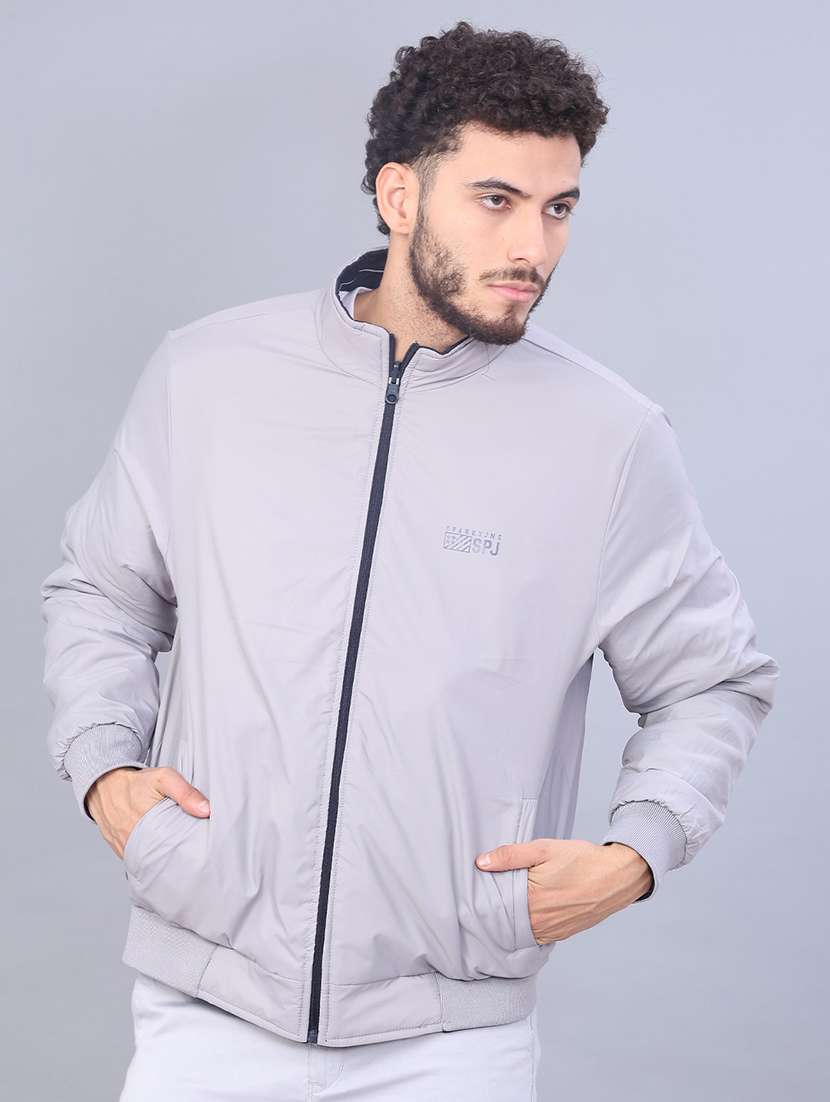 men solid long sleeve regualr fit casual jacket - 22053349 -  Standard Image - 1