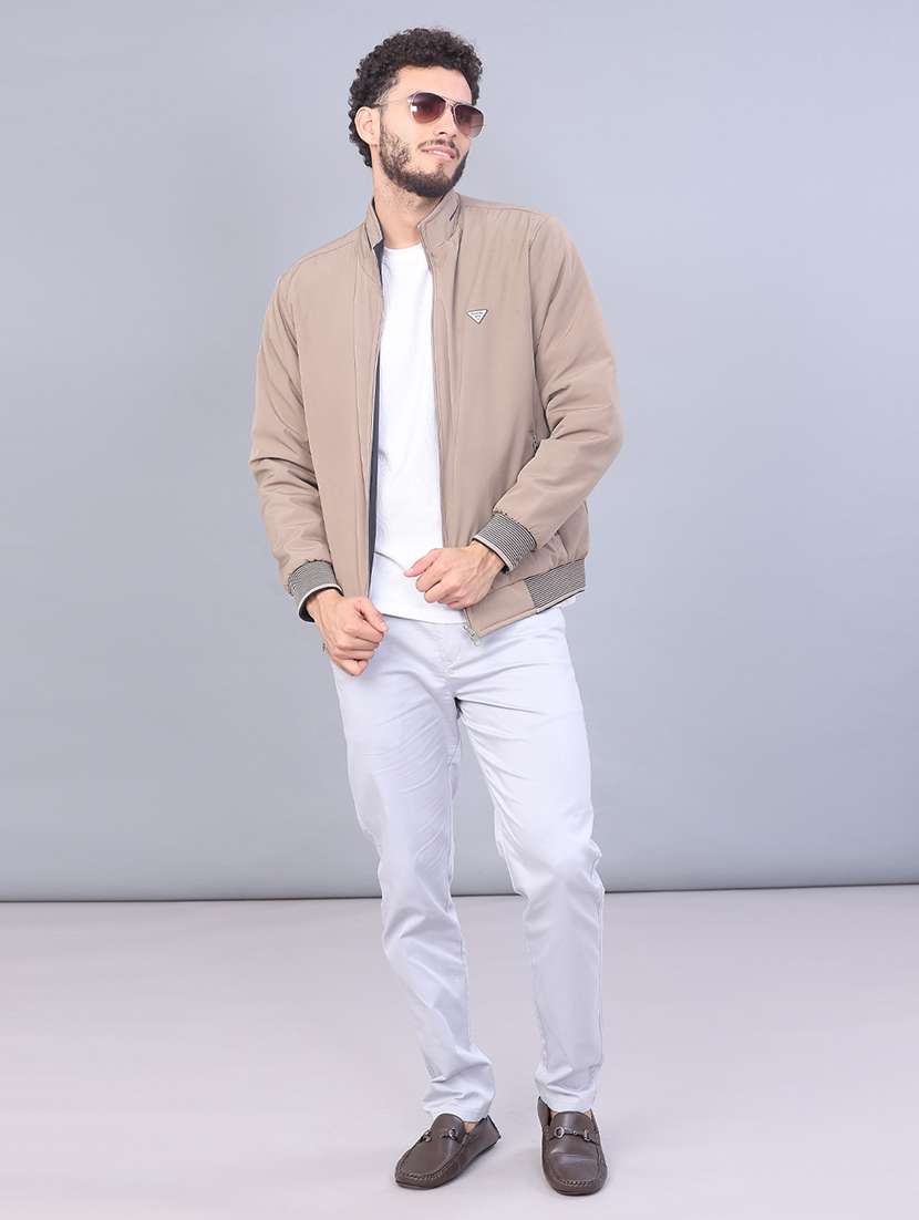 men solid long sleeve regualr fit reversible casual jacket - 22053351 -  Standard Image - 4