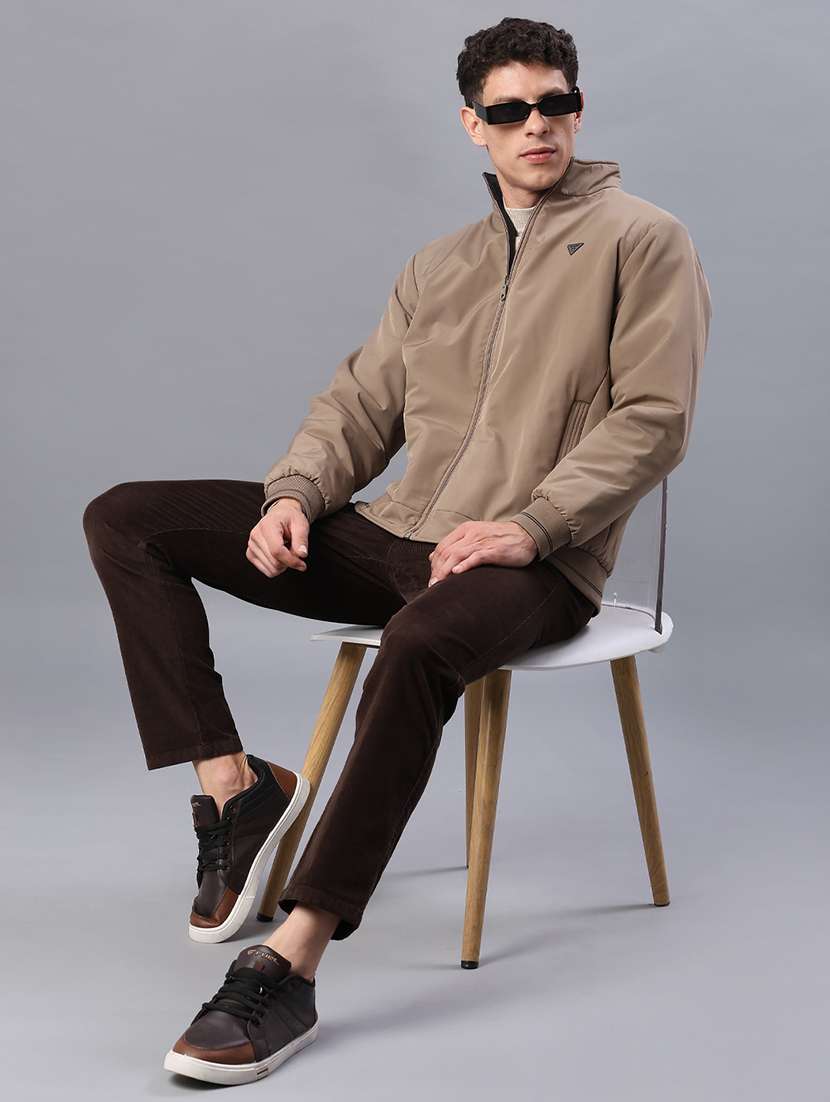 men solid long sleeve regualr fit reversible casual jacket - 22053353 -  Standard Image - 4