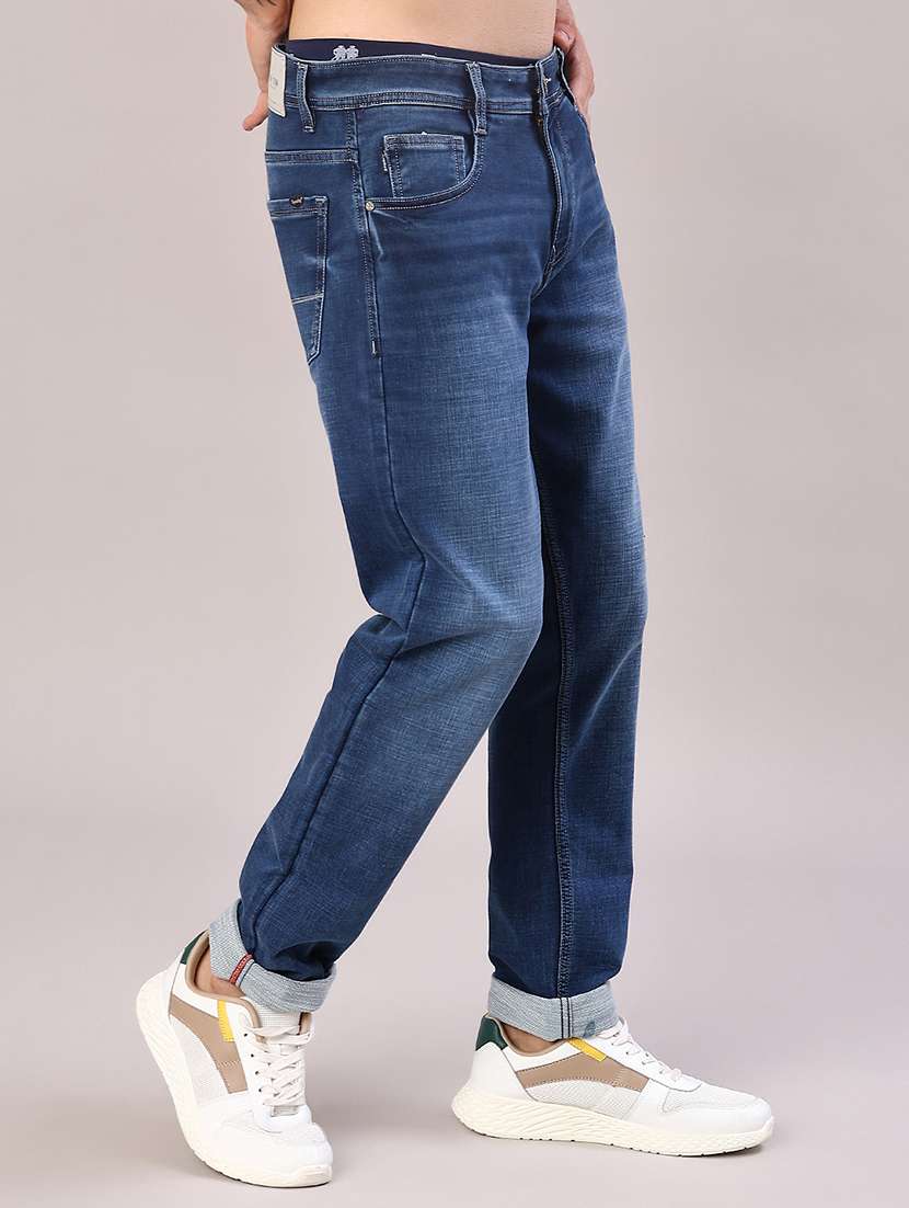 men washed mid rise full length jeans - 22053544 -  Standard Image - 1