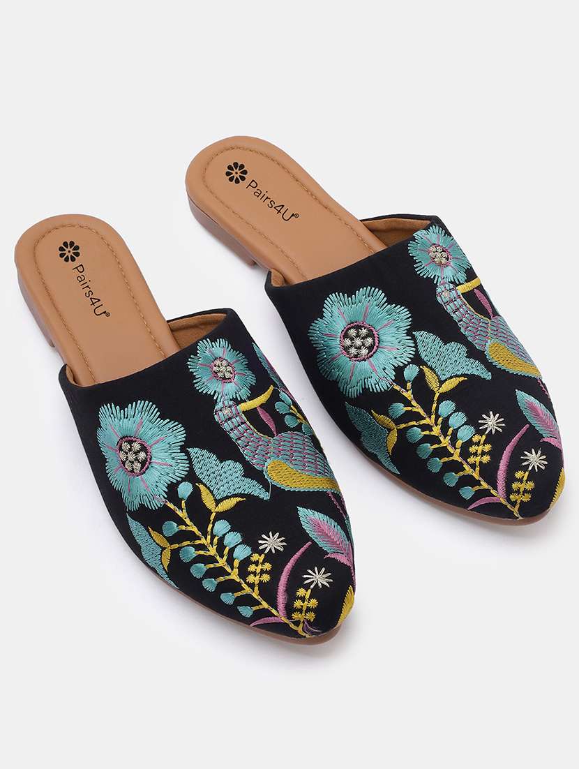 women embroidered slip on juti - 22053832 -  Standard Image - 1