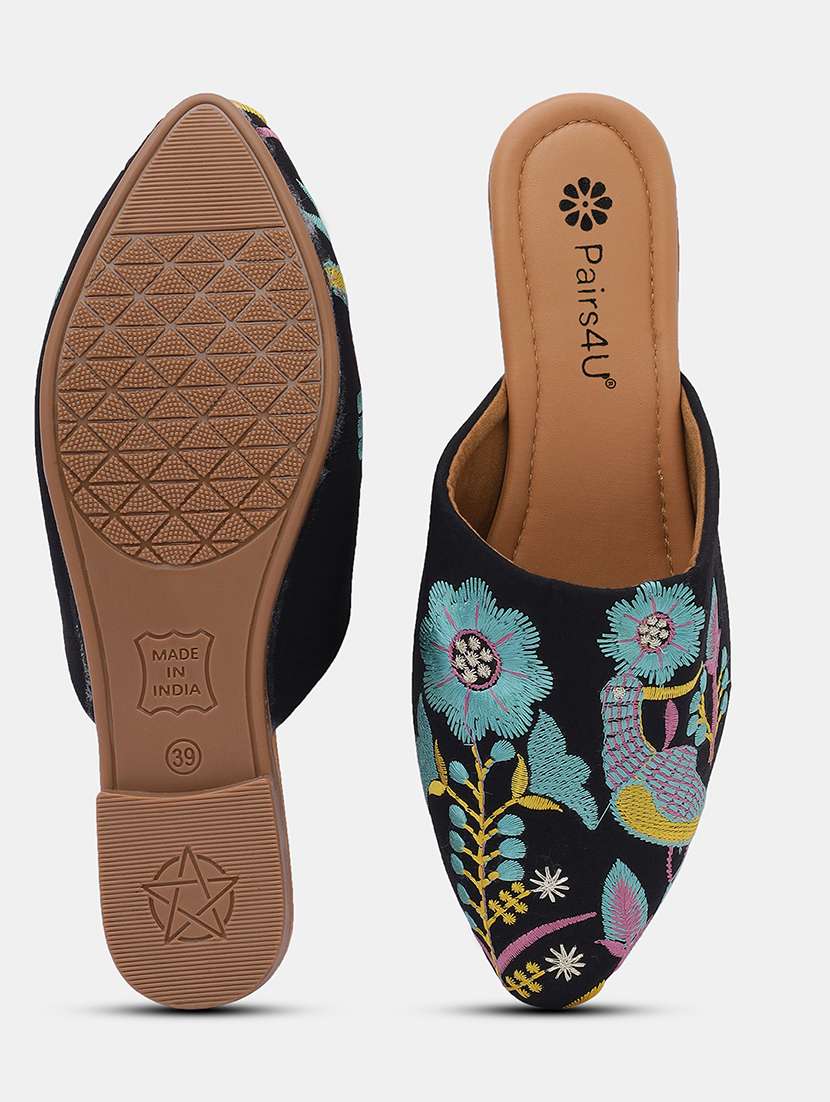 women embroidered slip on juti - 22053832 - Standard Image - 4
