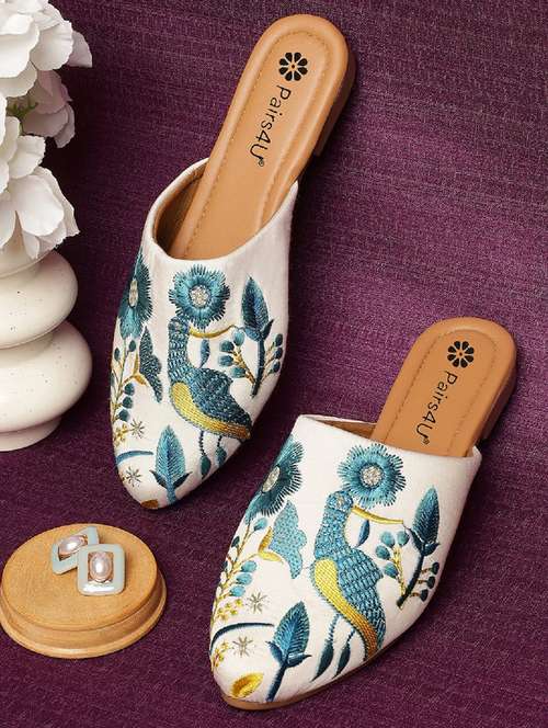 women embroidered slip on juti - 22053833 -  Standard Image - 0