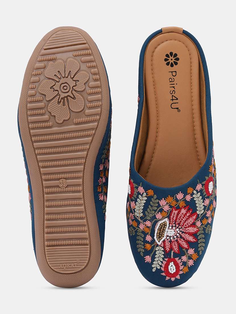 women embroidered slip on juti - 22053837 -  Standard Image - 4