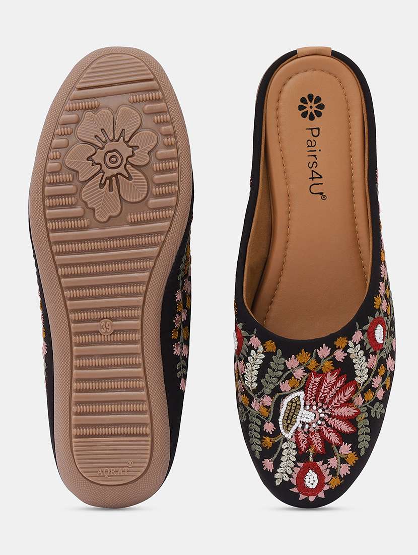 women embroidered slip on juti - 22053838 - Standard Image - 4