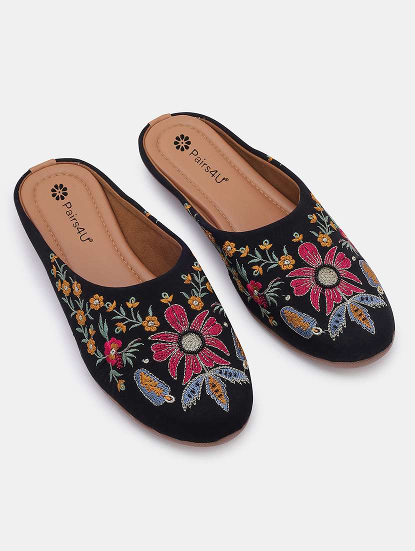 women embroidered slip on juti - 22053839 -  Standard Image - 1