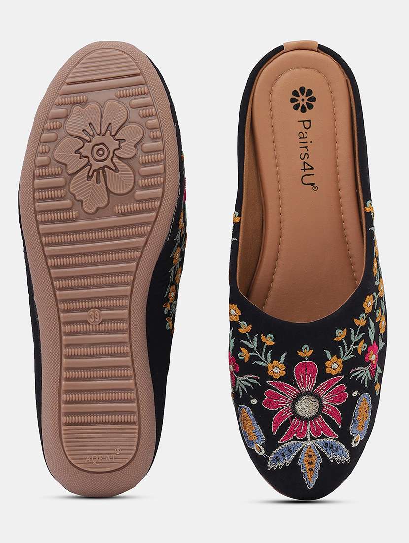 women embroidered slip on juti - 22053839 -  Standard Image - 4