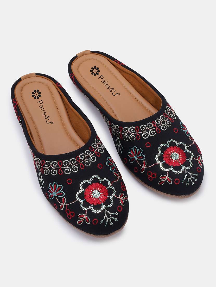 women embroidered slip on juti - 22053842 -  Standard Image - 1