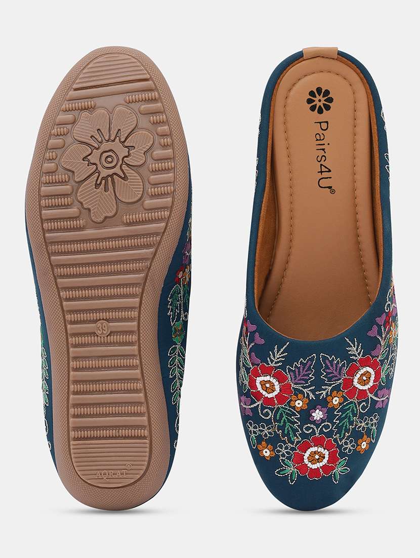 women embroidered slip on juti - 22053844 - Standard Image - 4