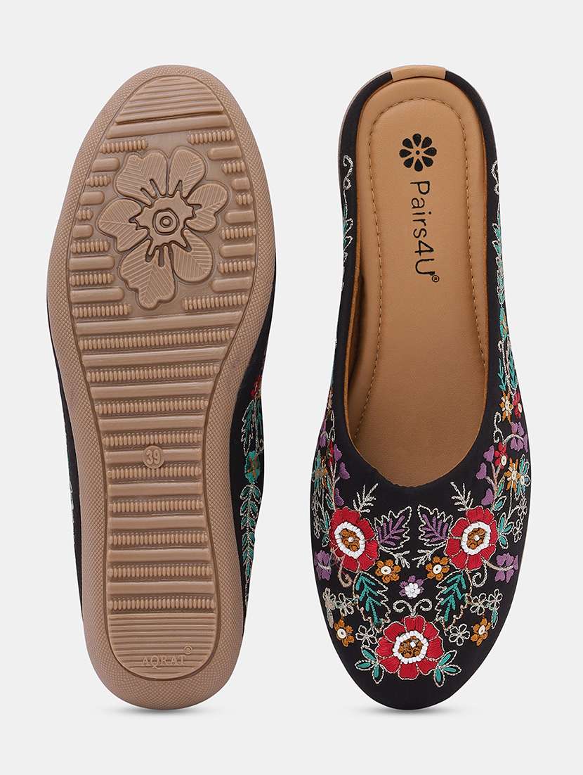 women embroidered slip on juti - 22053845 - Standard Image - 4