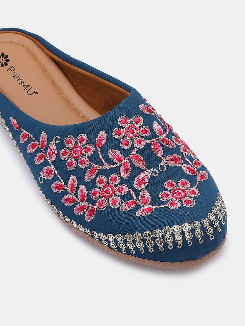 women embroidered slip on juti - 22053851 - Standard Image - 4