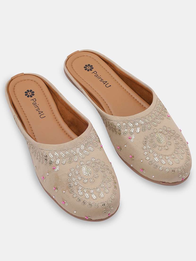 women embroidered slip on juti - 22053852 -  Standard Image - 1