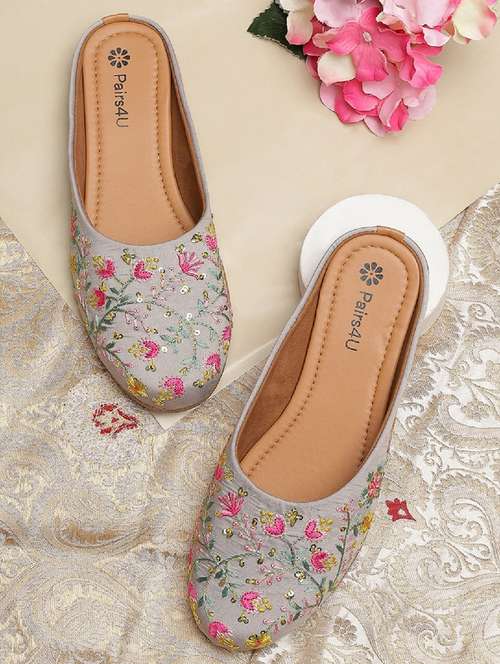 women embroidered slip on juti - 22053854 - Standard Image - 0